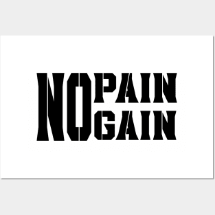 No Pain No Gain Posters and Art